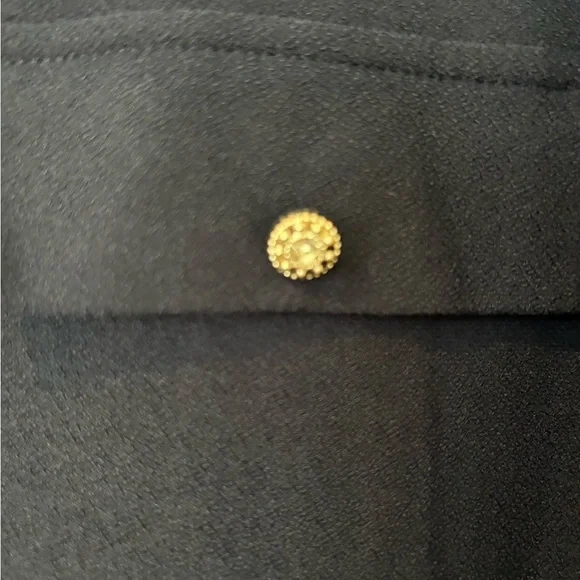 89th & Madison NWT Soft Knit Navy Top With Cuffed Short Sleeves - Picture 6 of 7